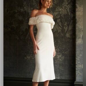 Meshki faux fur dress